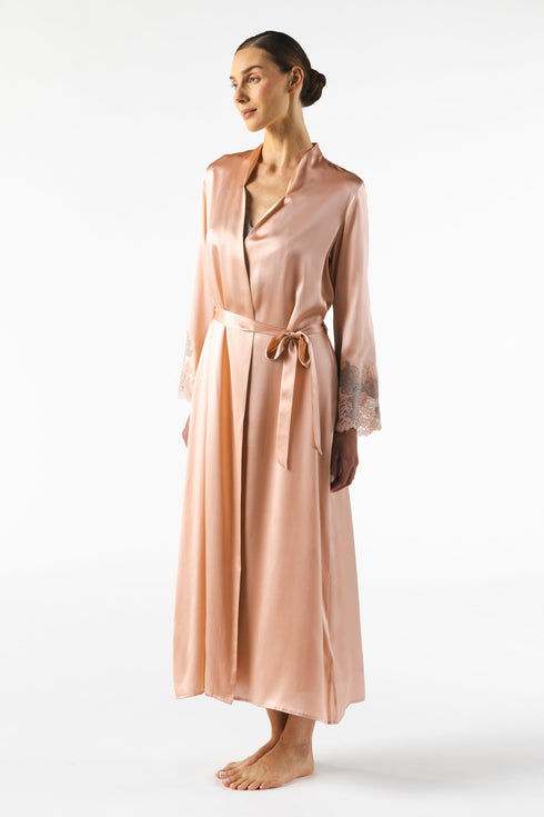 NK Imode Mireille Twilight Long Silk Robe